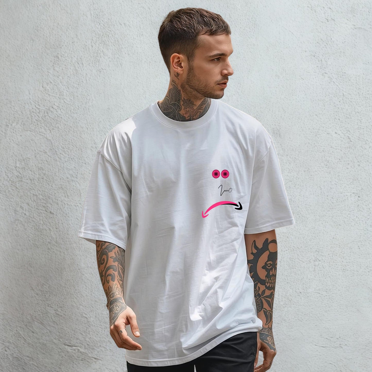 ZoroO Moody Tee Men Oversize T Shirt