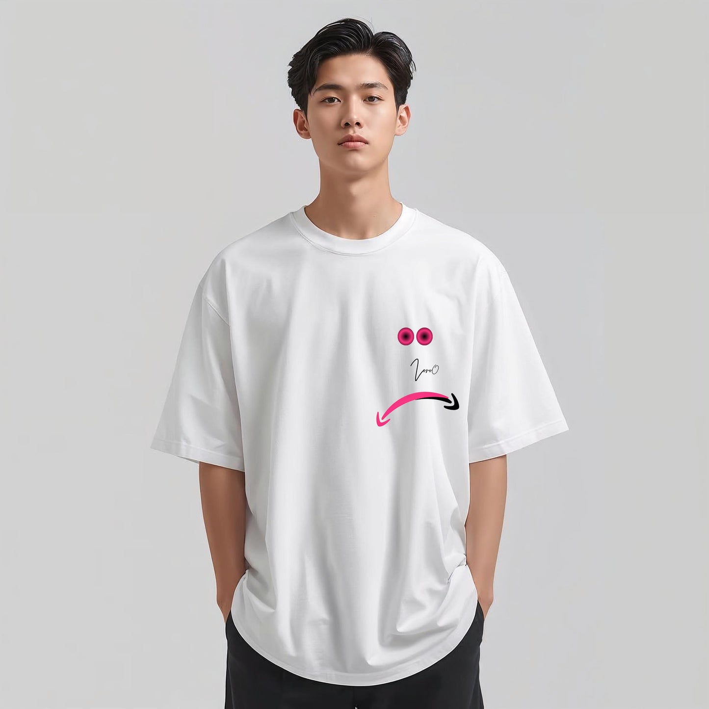 ZoroO Moody Tee Men Oversize T Shirt