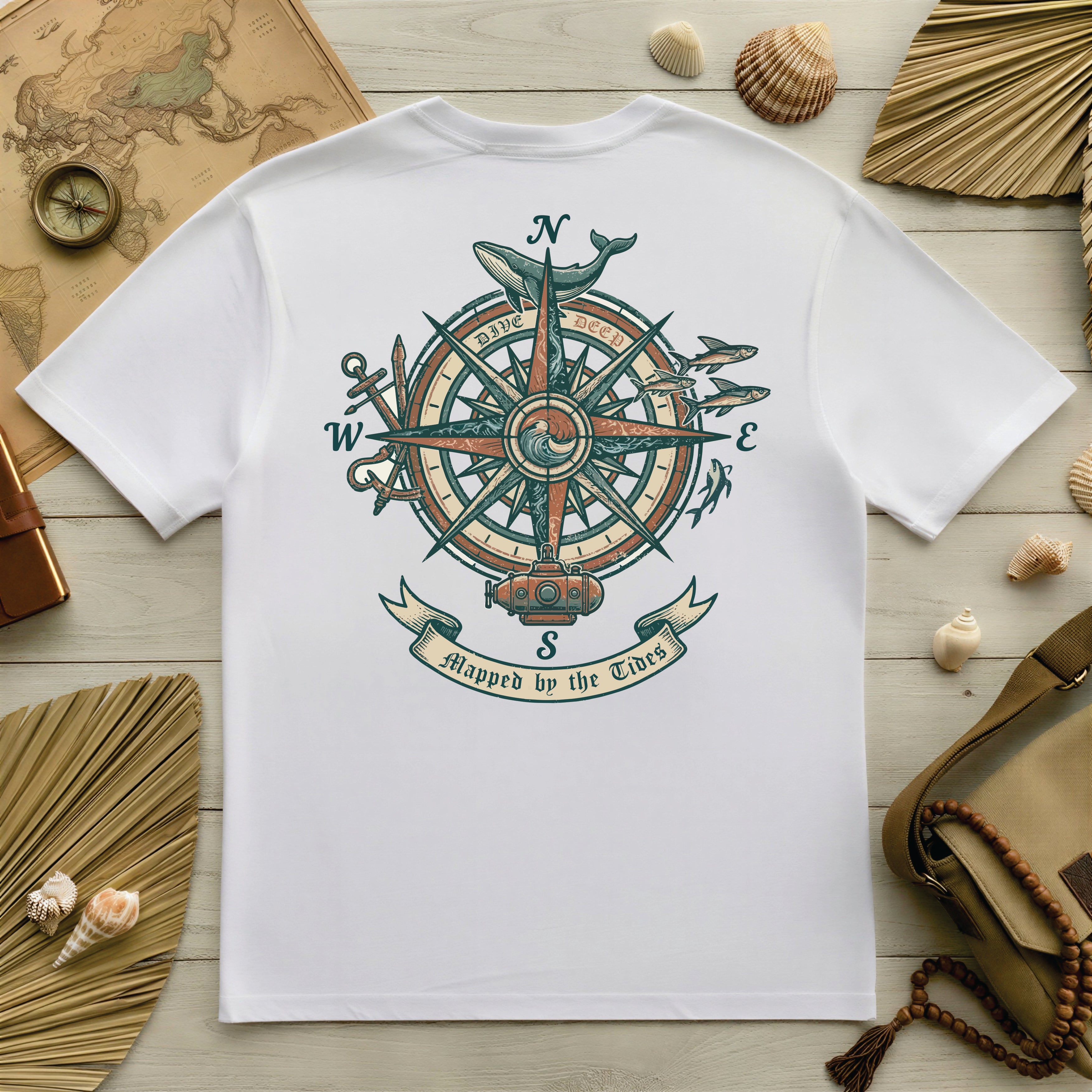 The Whale mapped Oversized Tee