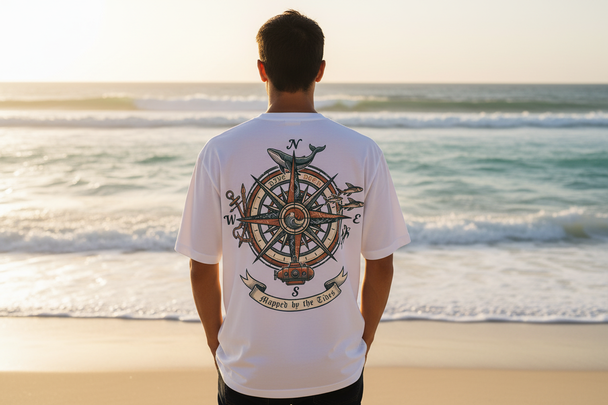 The Whale mapped Oversized Tee