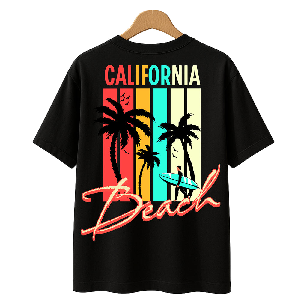 CALIFORNIA BEACH - Unisex Oversize T-Shirt - Summer Vibes by ZOROO