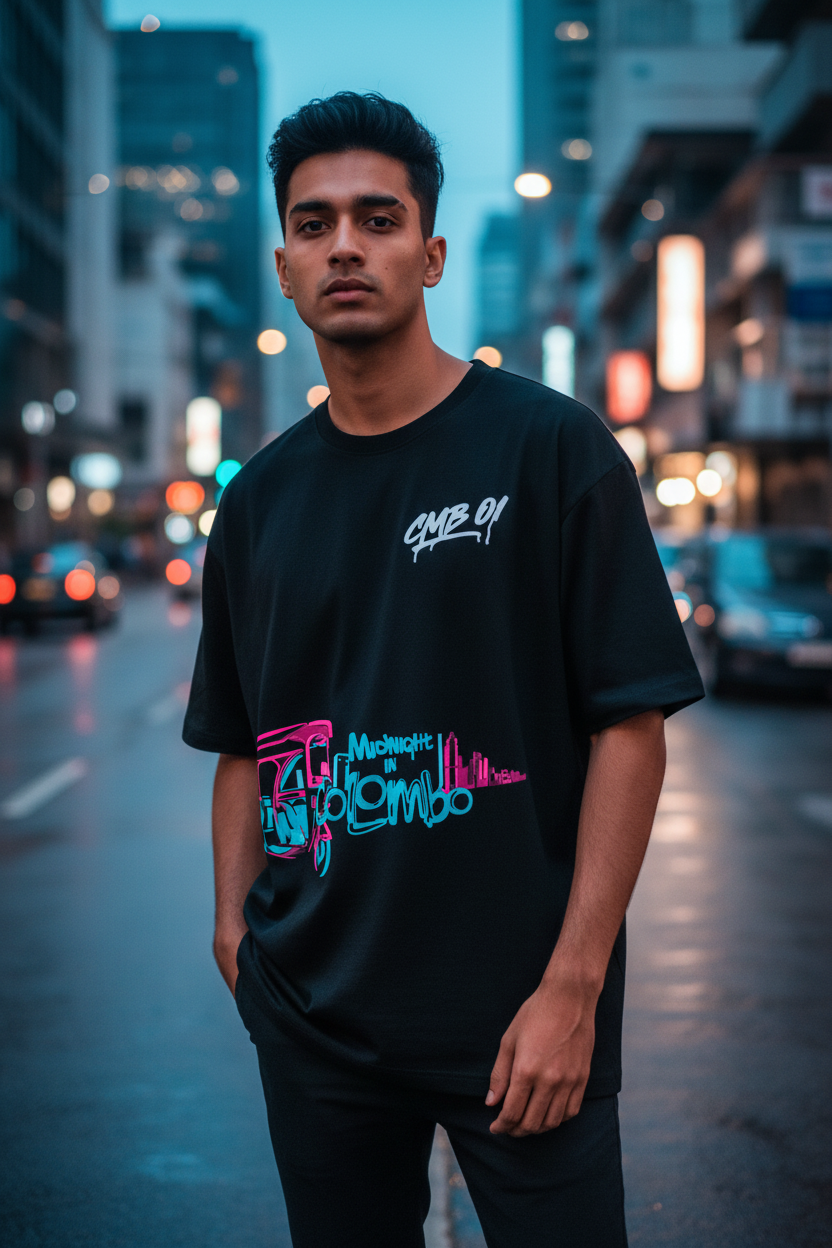 The Midnight in Colombo Oversized Tee